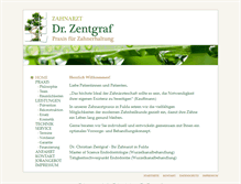 Tablet Screenshot of dr-zentgraf.de